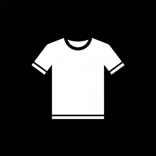 2D White T-Shirt Cartoon